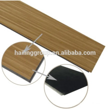 grain waterproof piso pvc wooden click 5mm commercial LVT vinyl uniclick floor tile